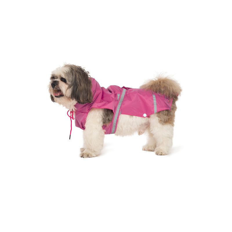 Petwale Raincoat for Dogs with Reflective Strips - ASSORTED
