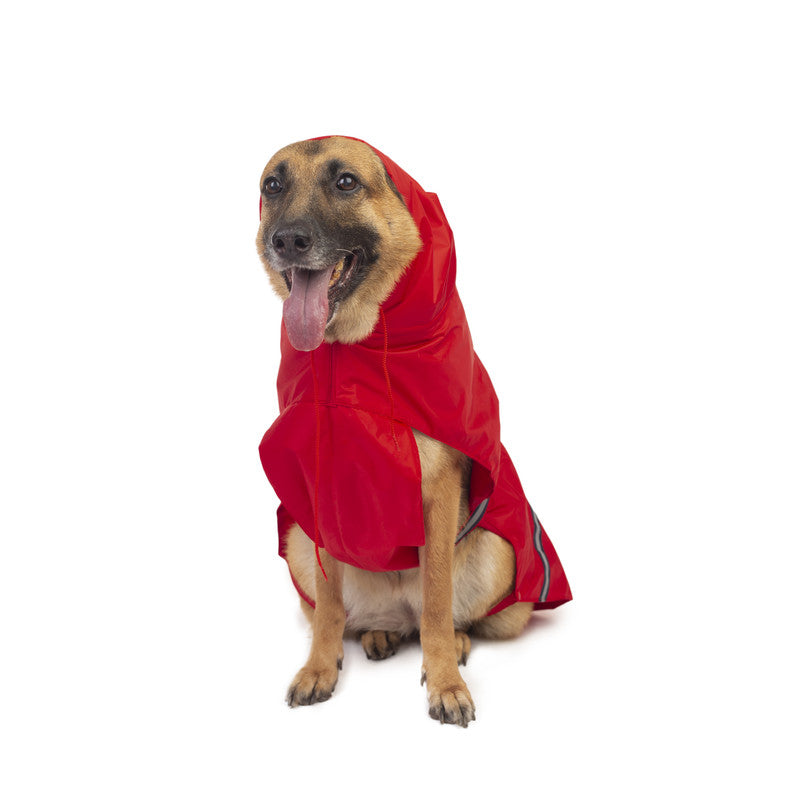 Petwale Raincoat for Dogs with Reflective Strips - ASSORTED