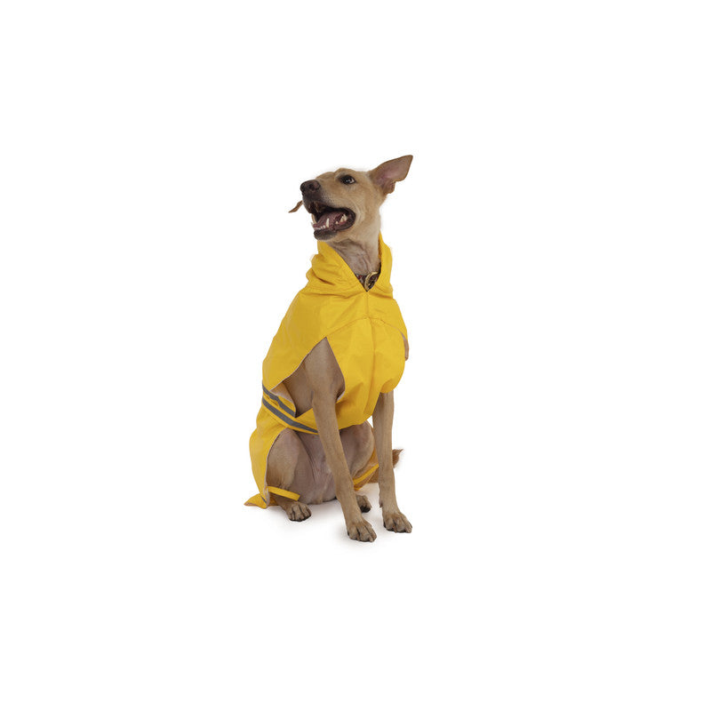 Petwale Raincoat for Dogs with Reflective Strips - ASSORTED