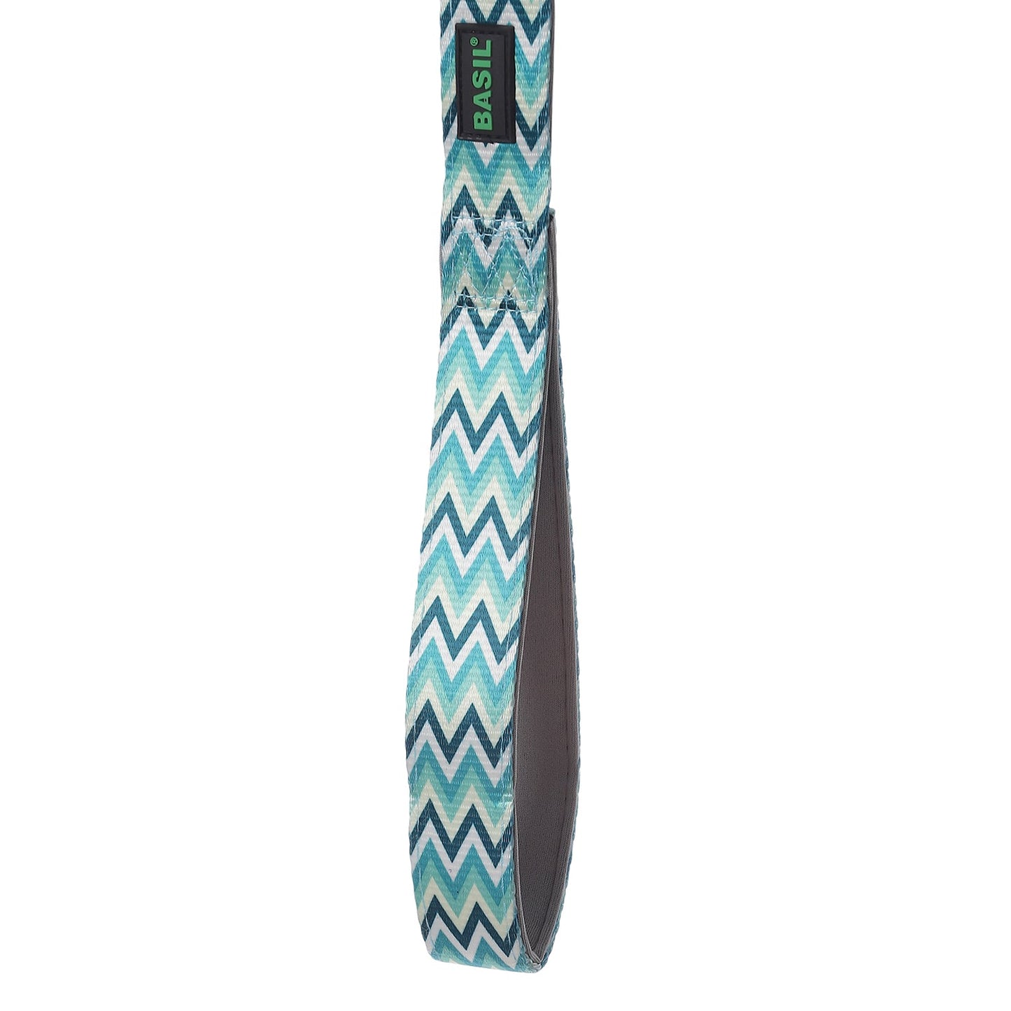 BASIL Zig-Zag Padded Leash for Dogs & Puppies (Green)
