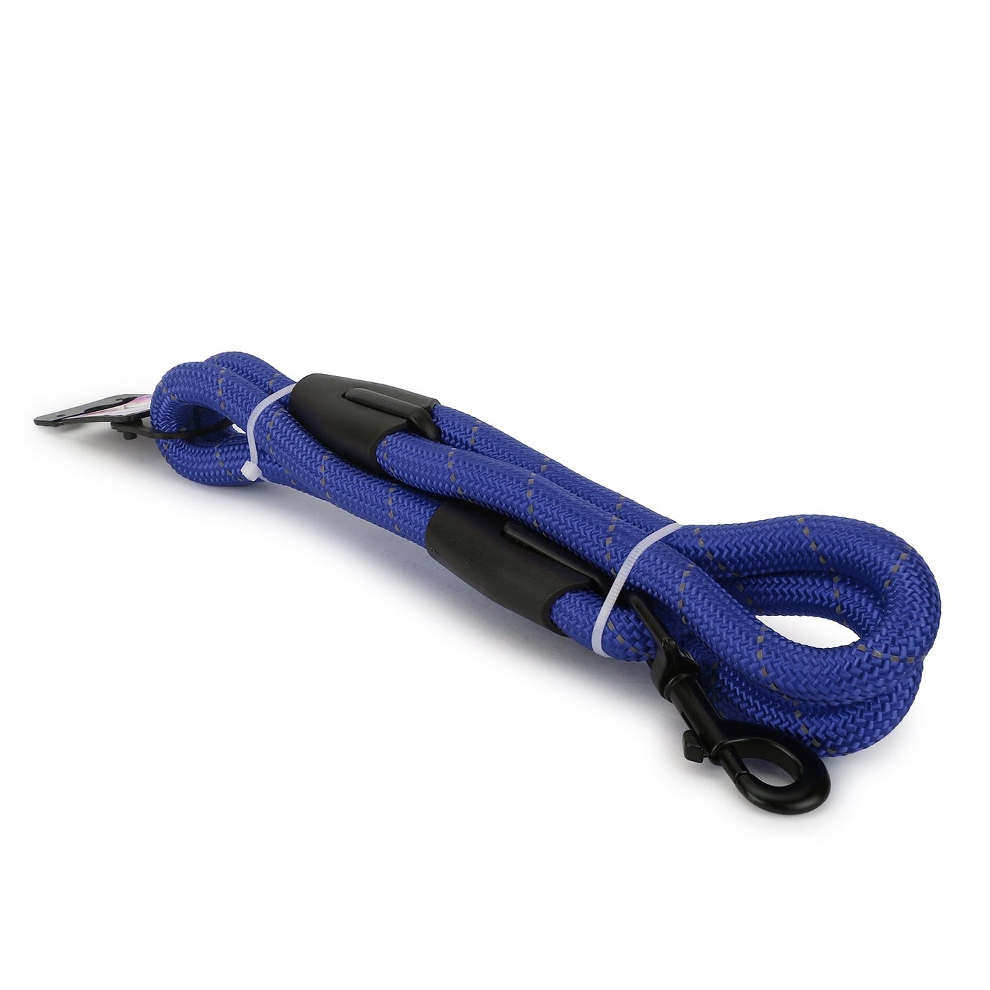 BASIL Rope Leash for Dogs, 4 Feet (Solid Blue)