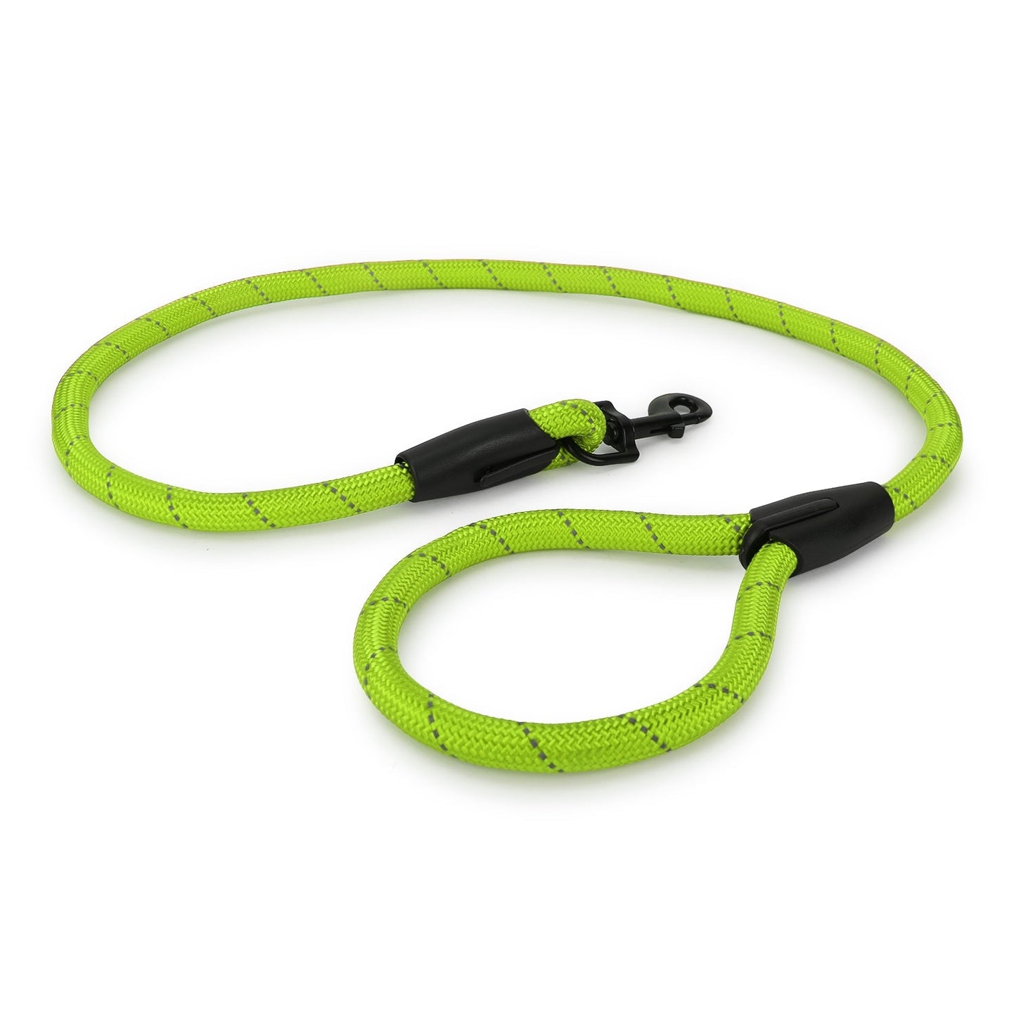 BASIL Rope Leash for Dogs, 4 Feet (Solid Green)