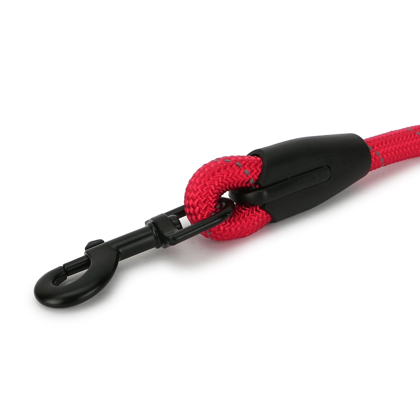 BASIL Rope Leash for Dogs, 4 Feet (Solid Red)