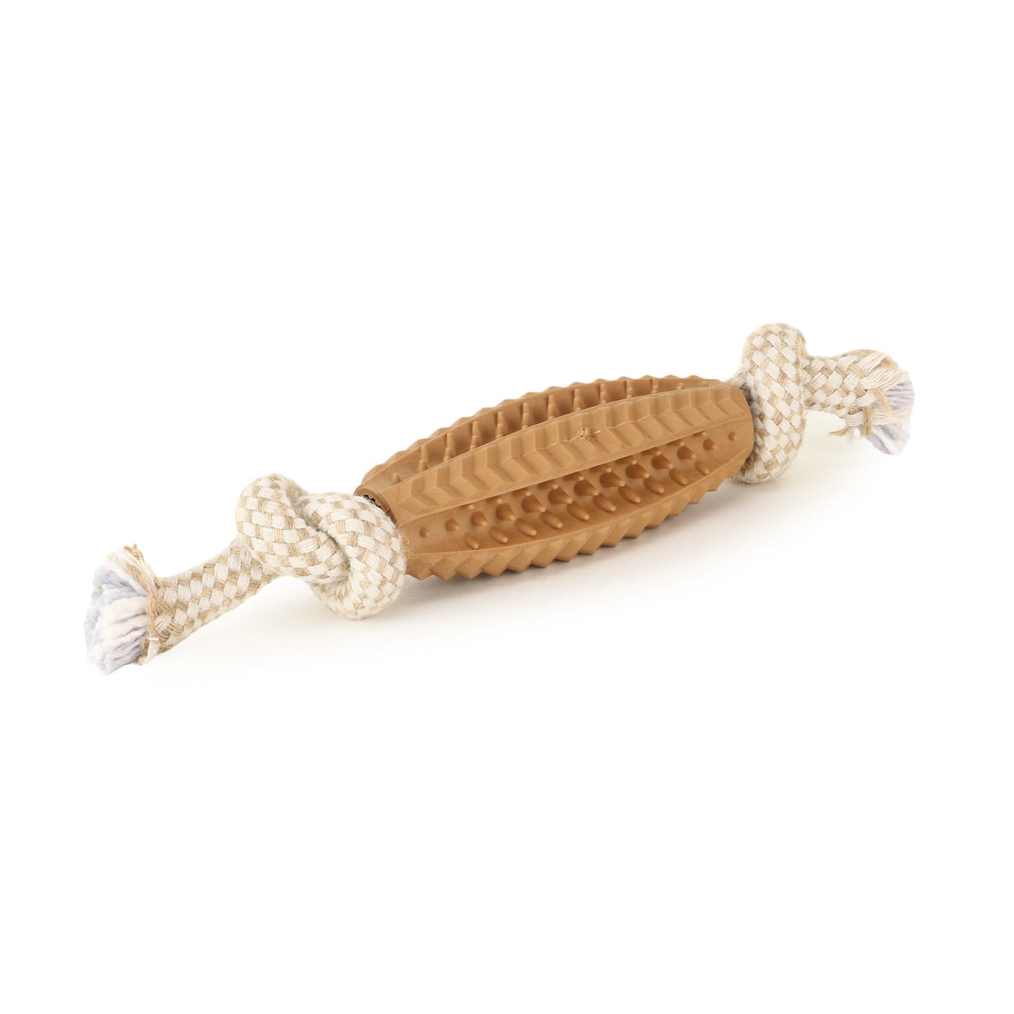 Basil Jute Rope Toy with TPR Spike Chew Centre