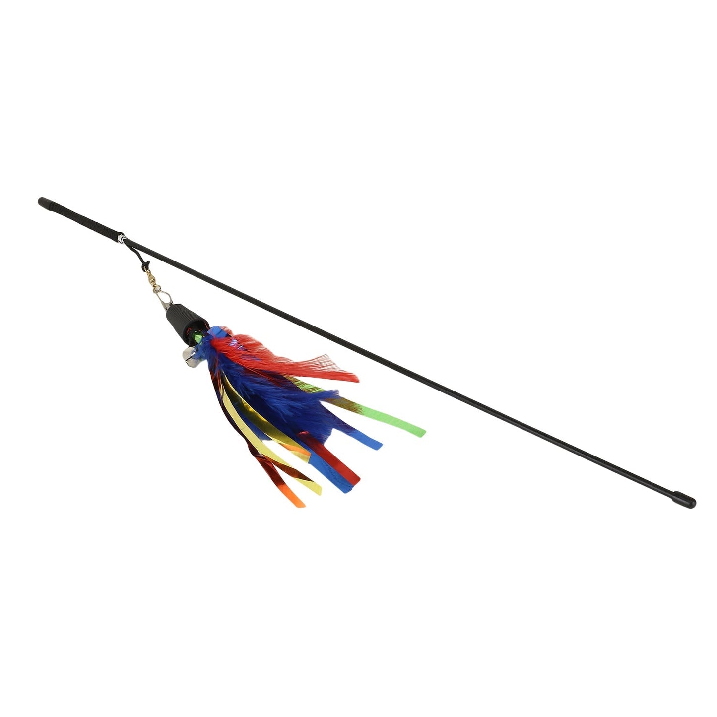 Basil Cat Teaser Stick with Feather and Bell