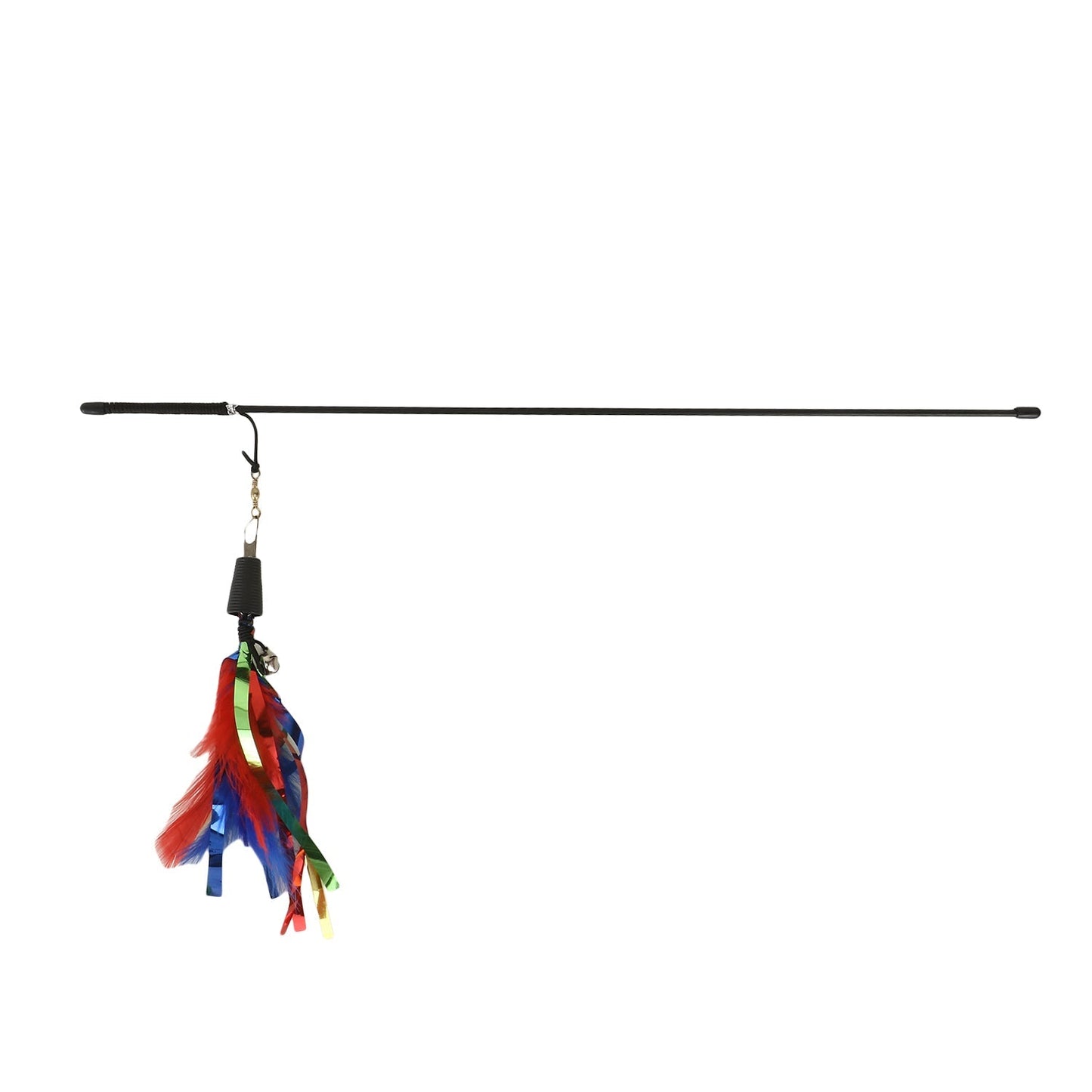 Basil Cat Teaser Stick with Feather and Bell