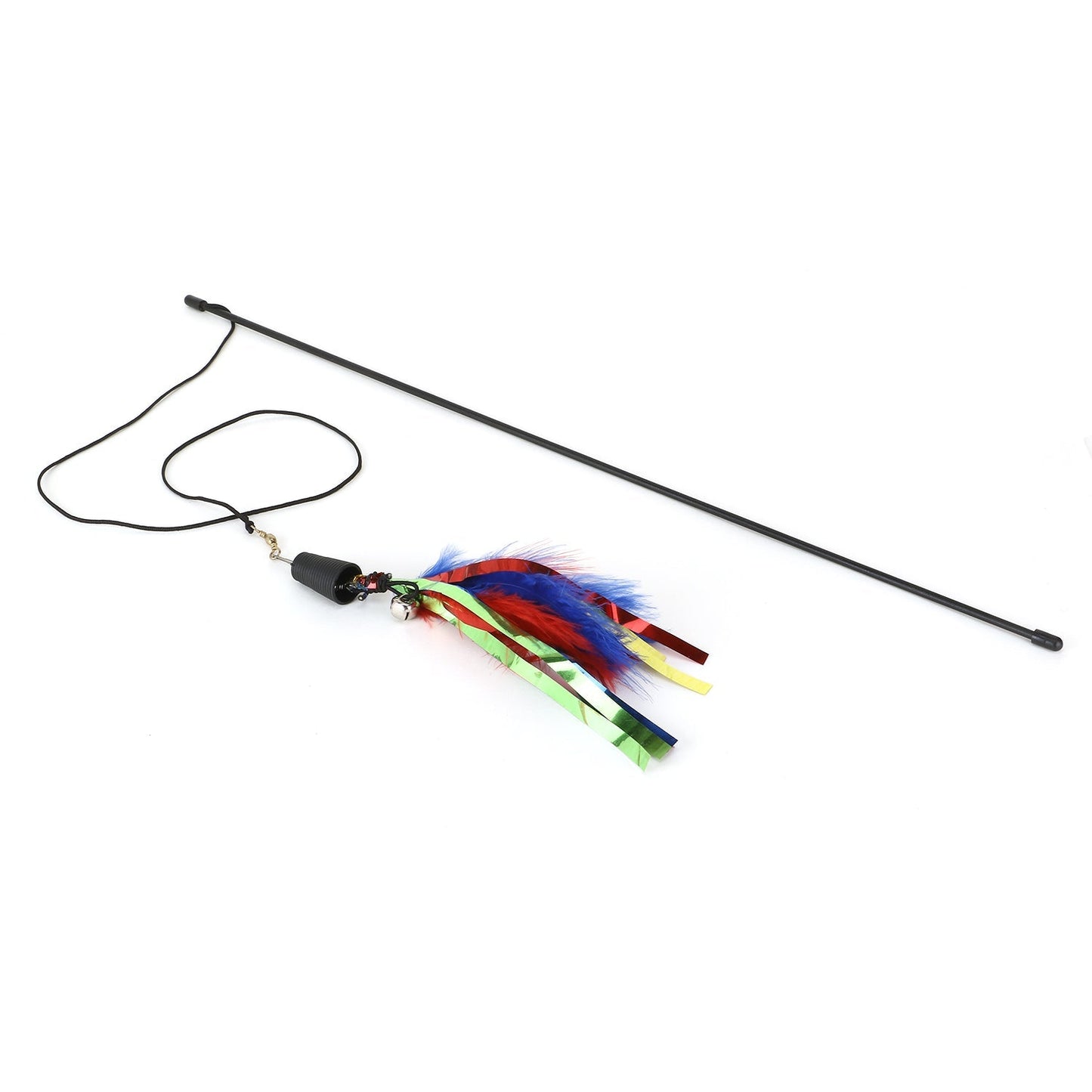 Basil Cat Teaser Stick with Feather and Bell
