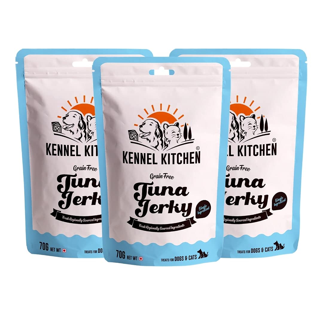 Kennel Kitchen Tuna Jerky for Dogs - 70g each (Pack of 3)