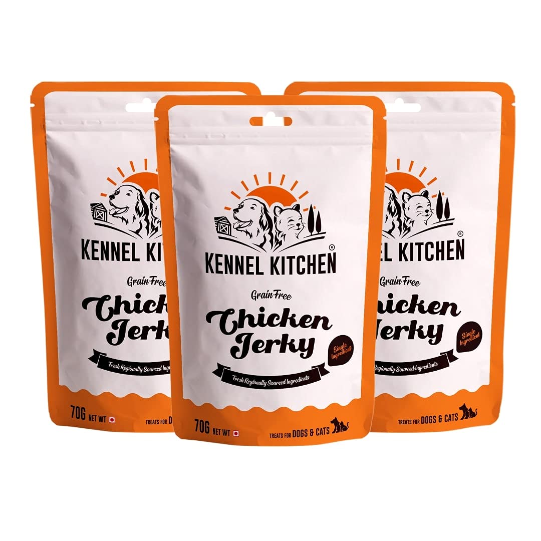 Kennel Kitchen Chicken Jerky For Dogs - 70g each (pack of 3)