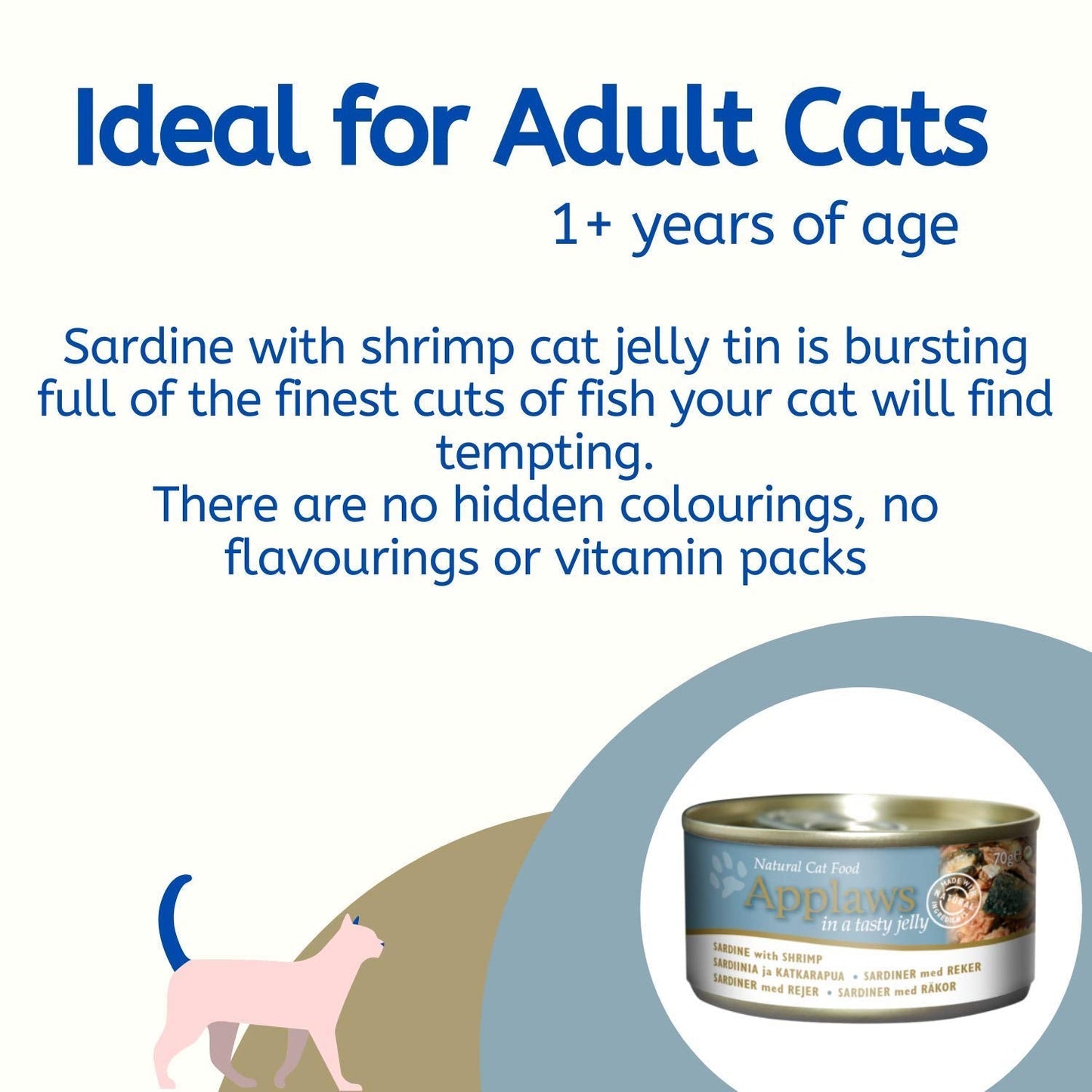 Applaws 56% Sardine with Shrimp with Tasty Jelly Wet Cat Food - 70 g