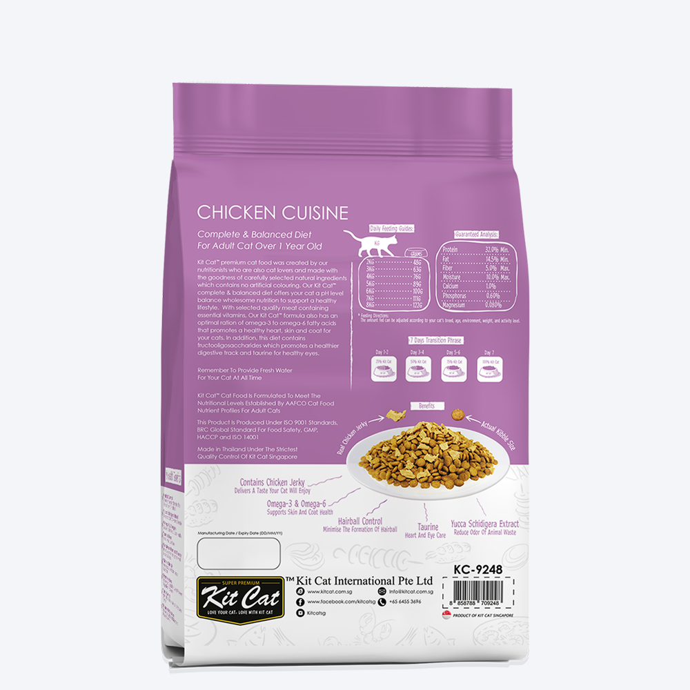 Kit Cat Chicken Cuisine Premium Adult Dry Cat Food