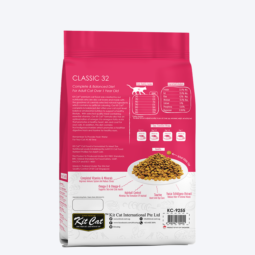 Kit Cat Classic Chicken Premium Adult Dry Cat Food