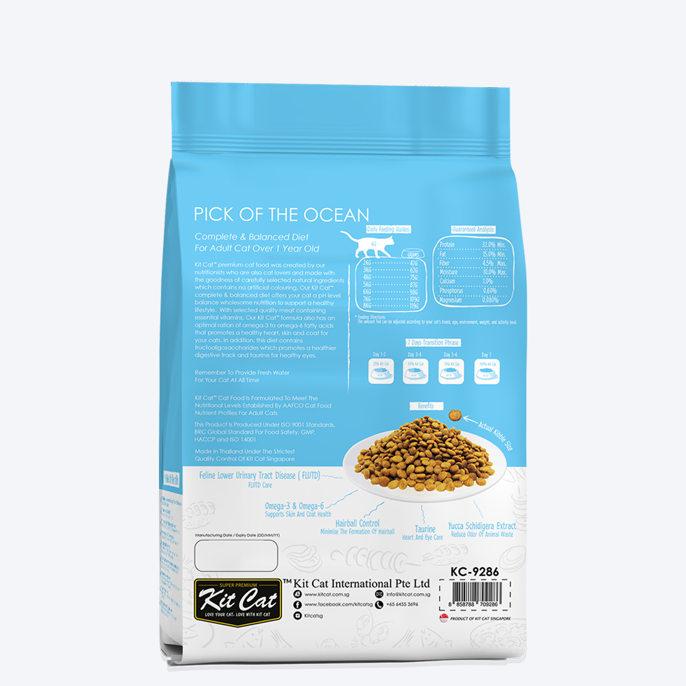 Kit Cat Ocean Fish Premium Adult Dry Cat Food