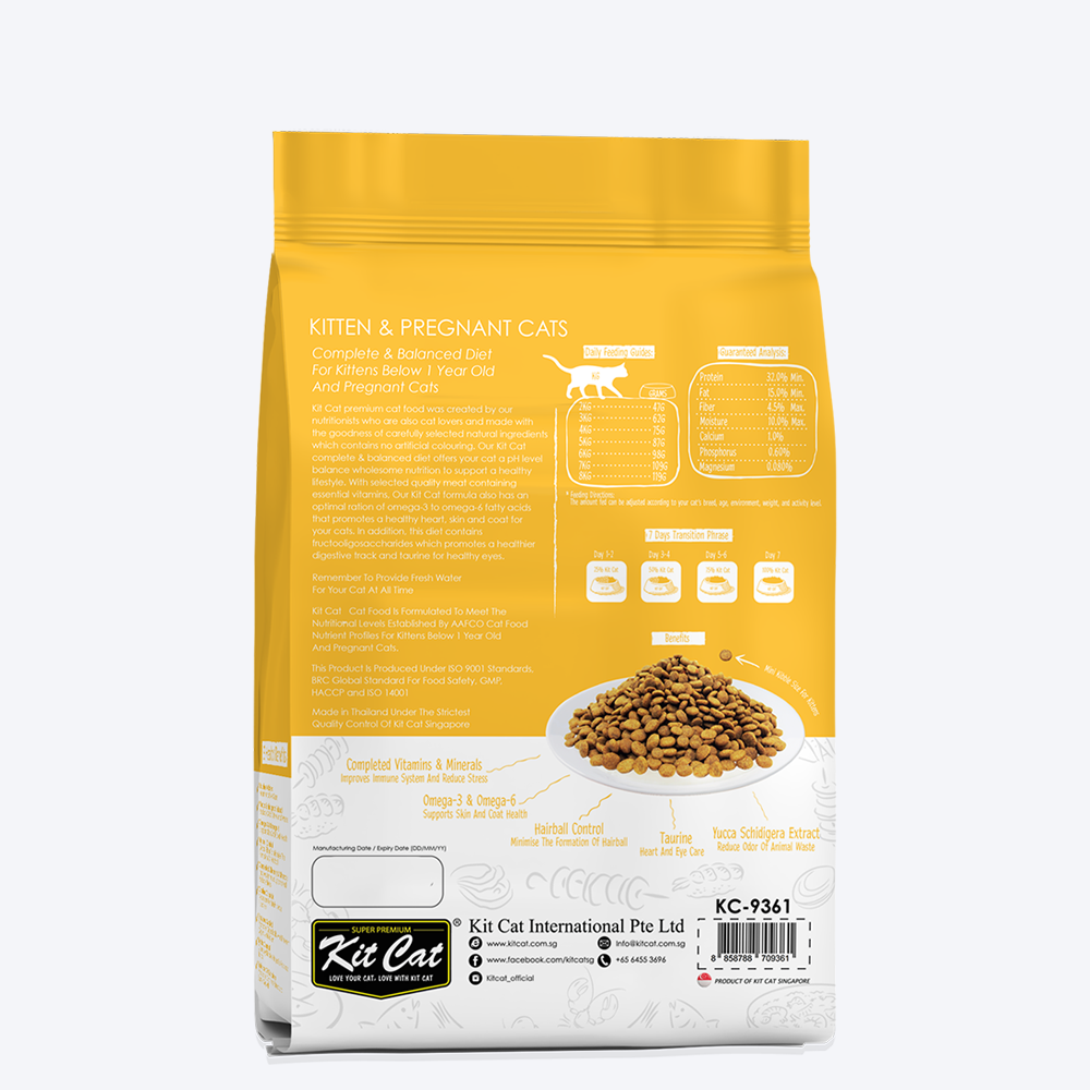 Kit Cat Chicken Premium Dry Kitten & Pregnant Cat Food