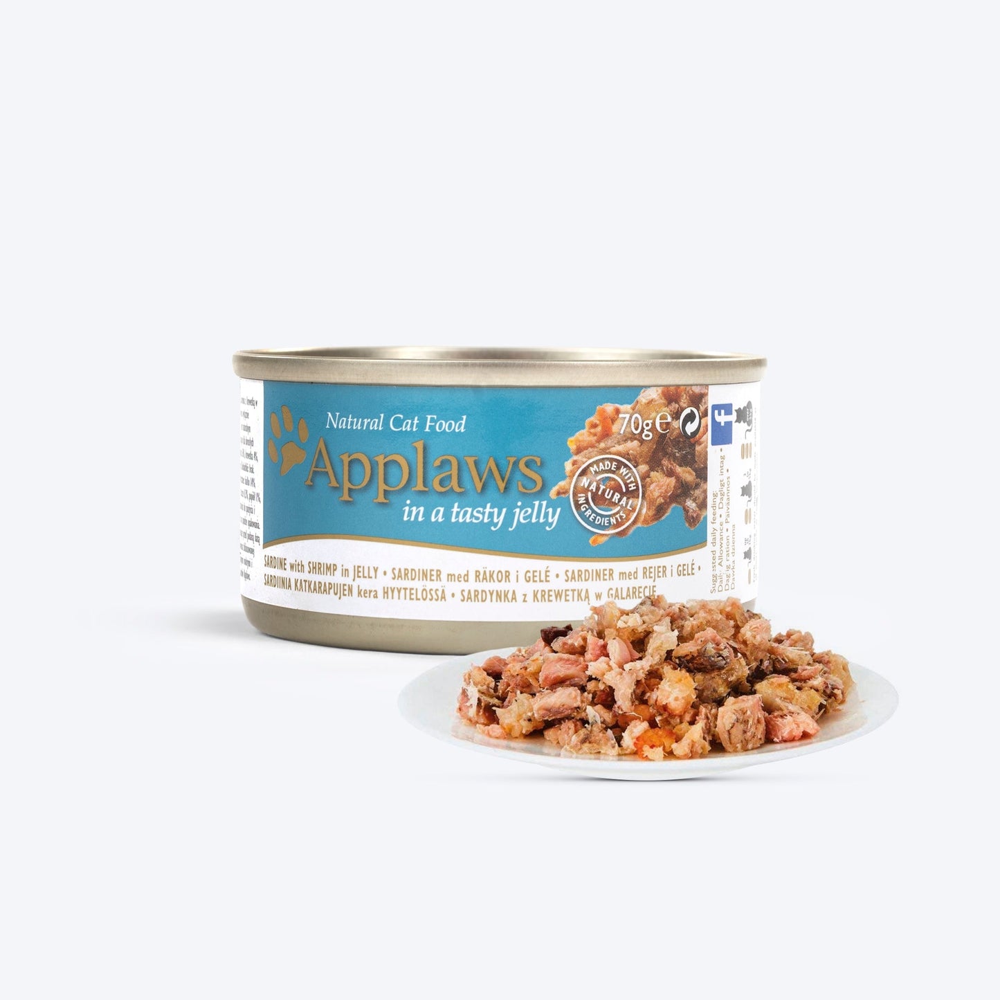 Applaws 56% Sardine with Shrimp with Tasty Jelly Wet Cat Food - 70 g