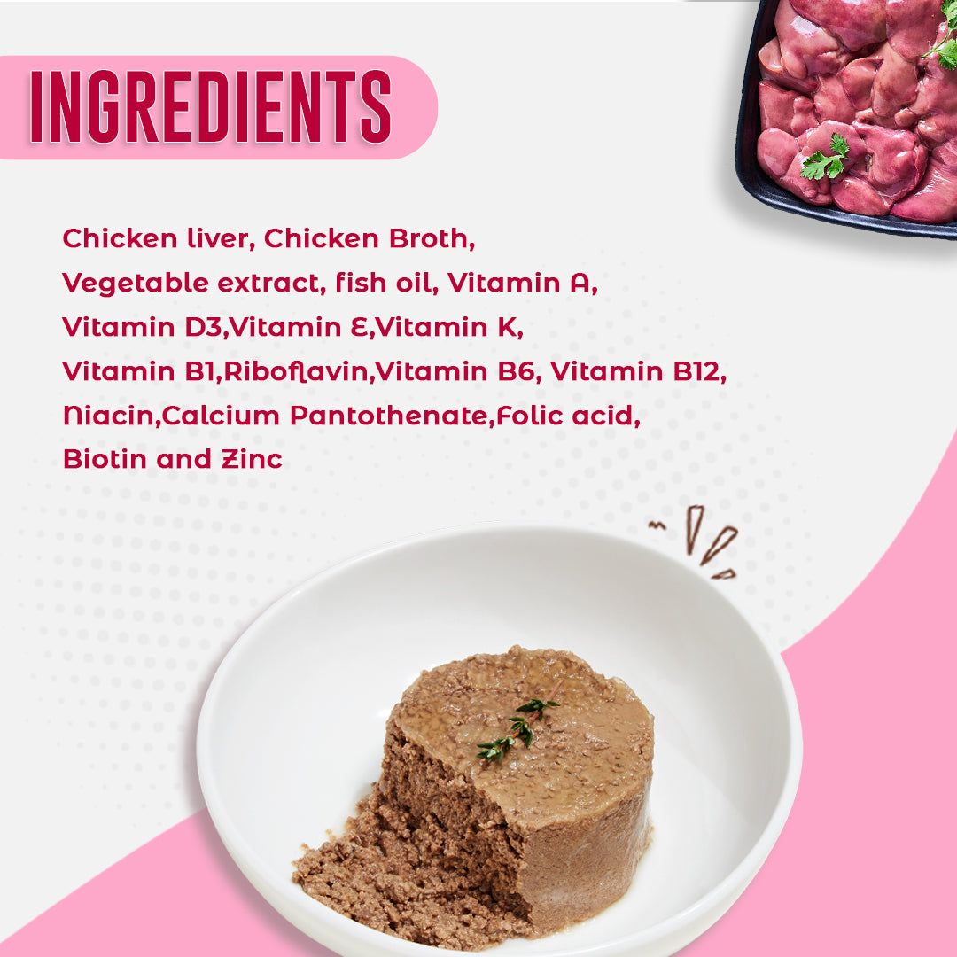 Kennel Kitchen Super Food Chicken Liver Loaf For Dogs - 185g each X 4N