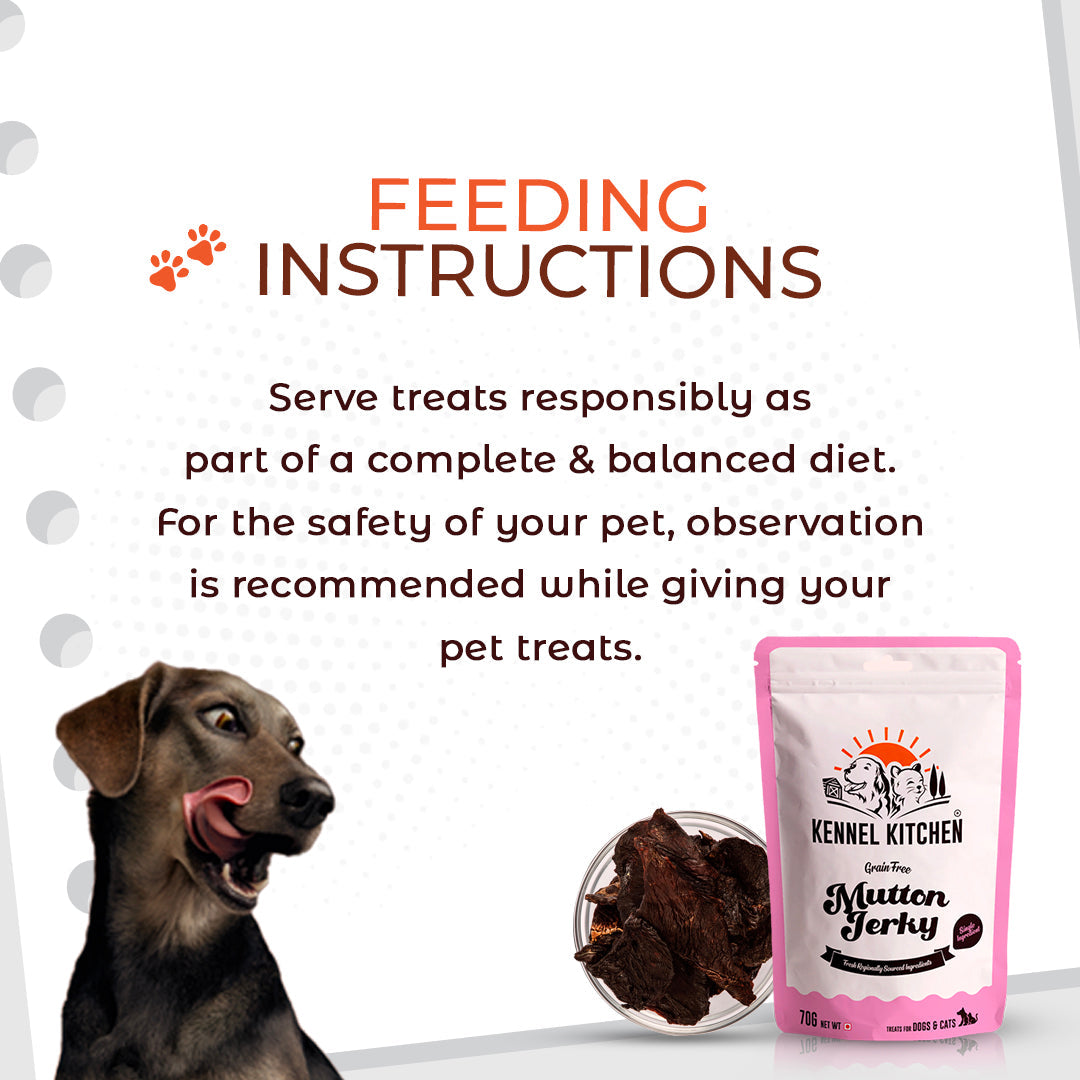 Kennel Kitchen Mutton Jerky For Dogs - 70g each (pack of 3)