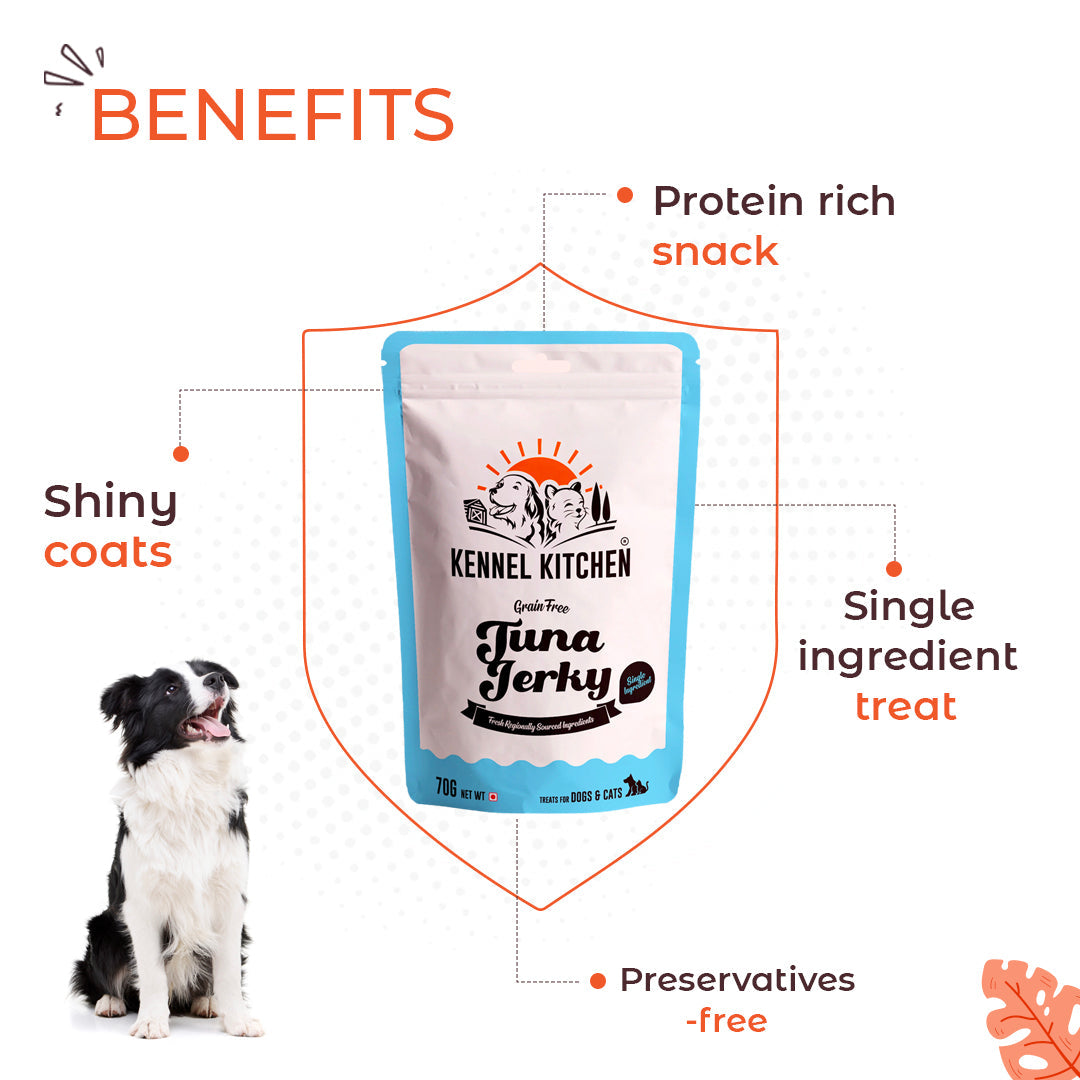 Kennel Kitchen Tuna Jerky for Dogs - 70g each (Pack of 3)