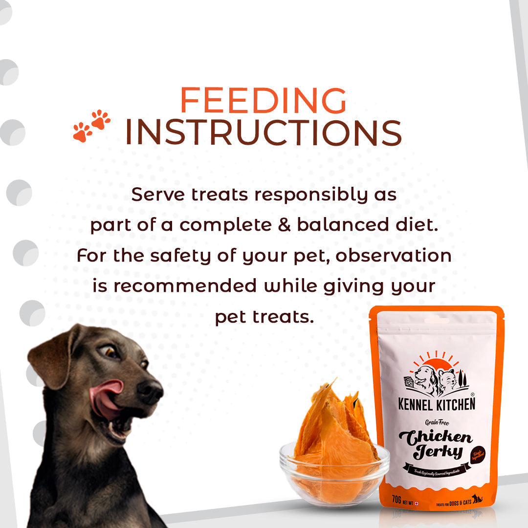 Kennel Kitchen Chicken Jerky For Dogs - 70g each (pack of 3)