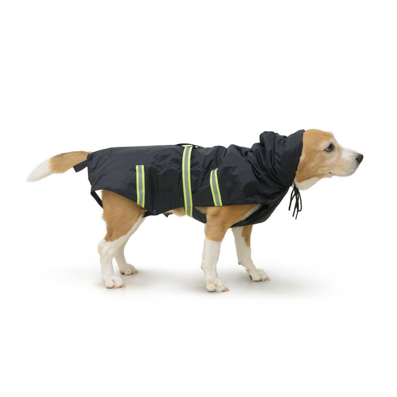 Petwale Raincoat for Dogs with Reflective Strips - ASSORTED