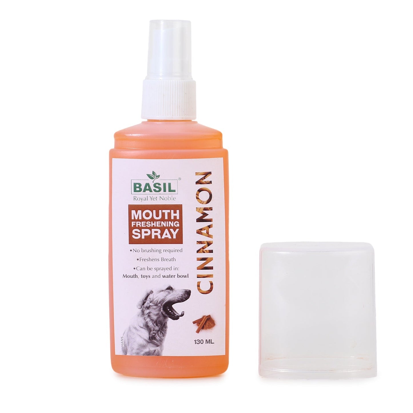 Basil Cinnamon Mouth Freshening Spray for Dogs, 130ml