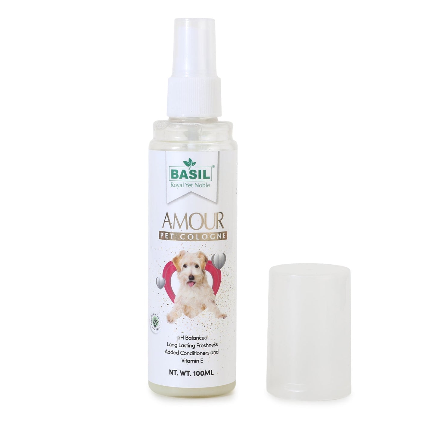 Basil Pet Cologne for Dogs - Amour (100ml)