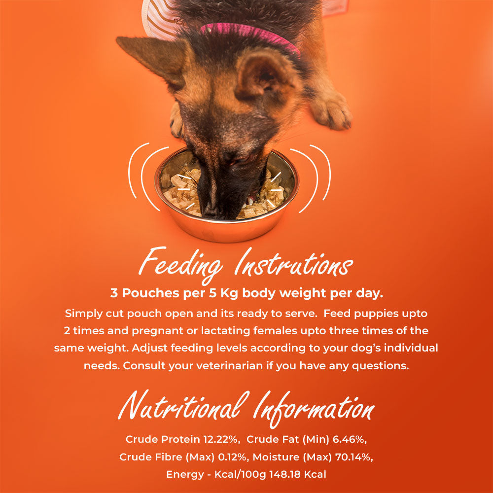 Kennel Kitchen Supreme Cuts in Gravy Lamb With Pumpkin For Dogs - 100g each (Pack of 12)