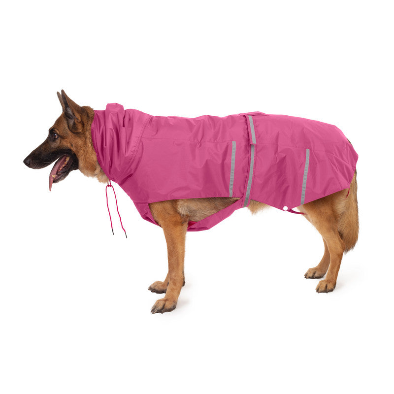 PetWalePink Raincoat for Dogs with Reflective Strips