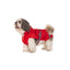 PetWale Red Raincoat for Dogs with Reflective Strips