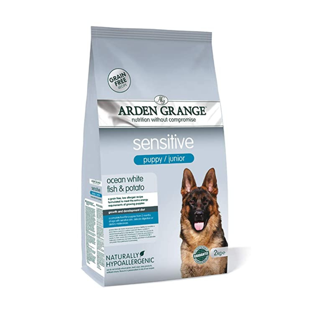 Arden Grange Dry Dog Food Puppy Junior Sensitive Ocean White Fish & Potato