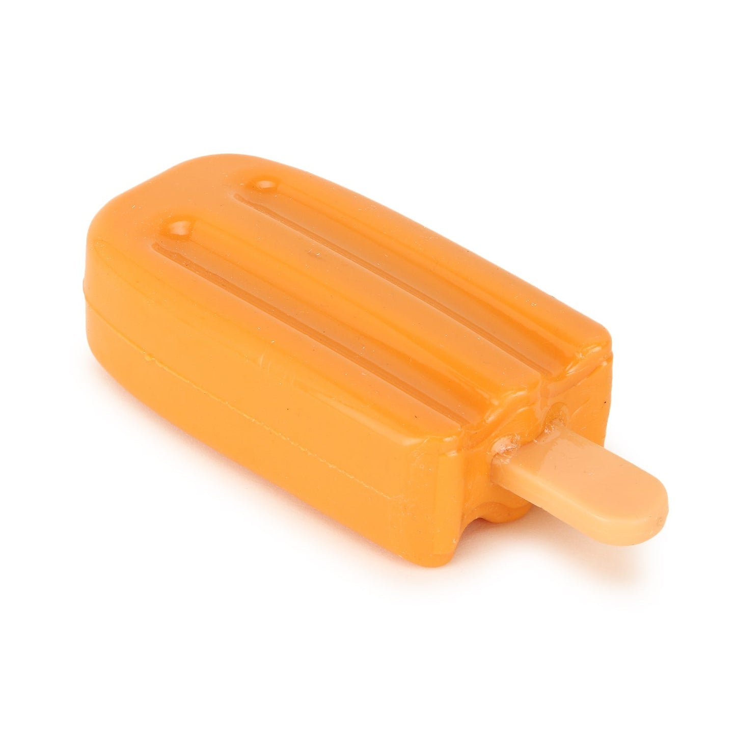 Basil Cool Lick Silicon Ice-Cream Pet Toy, Freeze and Play (Orange)