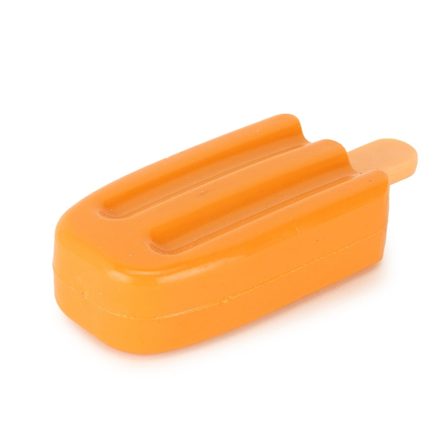 Basil Cool Lick Silicon Ice-Cream Pet Toy, Freeze and Play (Orange)