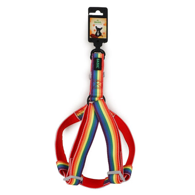 BASIL Adjustable Harness for Dogs & Puppies (Rainbow)