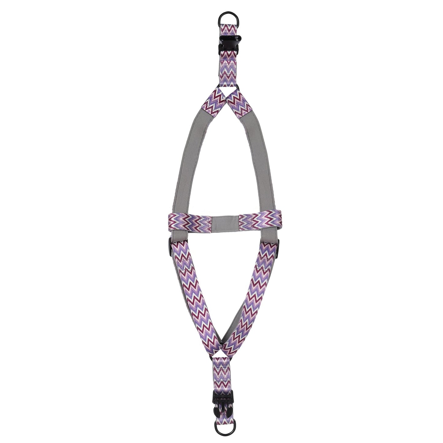 BASIL Zig-Zag Print Padded Harness, Purple