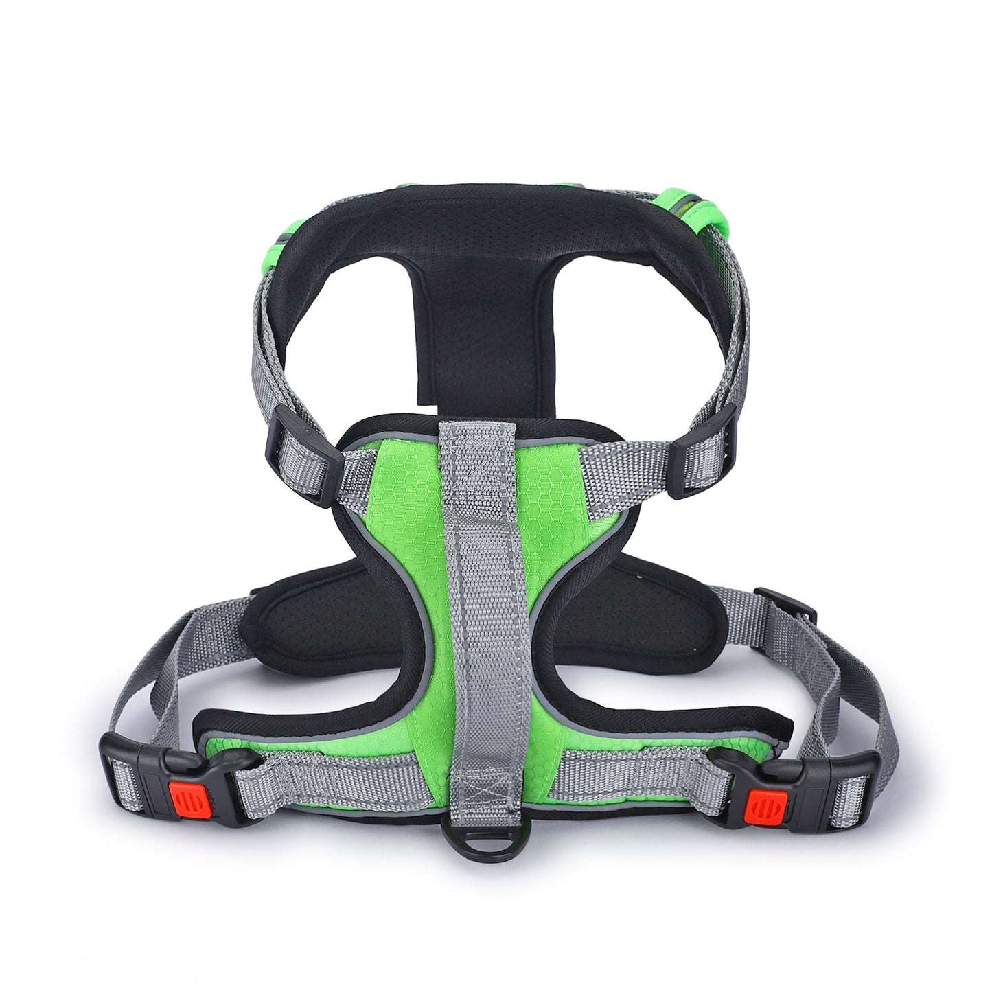 BASIL Dog Handle Harness No-Pull Adjustable Vest Harness, Reflective Green