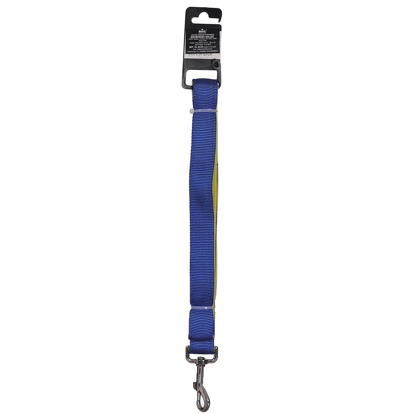 BASIL Padded Leash for Dogs & Puppies (Blue)